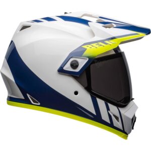 Bell Mx-9 Adventure Mips S Dash Gloss White / Blue / High Visibility Yellow