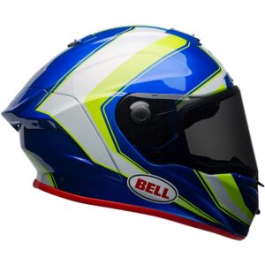 Bell Race Star XL Sector Gloss White / High Visibility Green / Blue