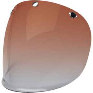 Bell Custom 500 3 Snap Flat Shield One Size Amber Gradient