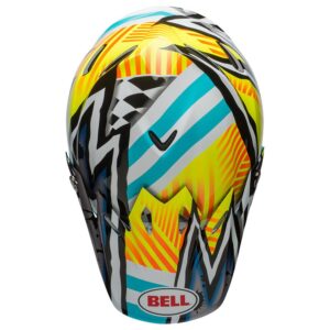 Bell Moto-9 Mips Visor One Size Tagger Assymetric Yellow / Blue