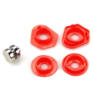 Bell Star Series/rs-1/moto-9/moto-9 Flex Magnefusion 2.0 Strap Keeper Kit One Size Red / Silver