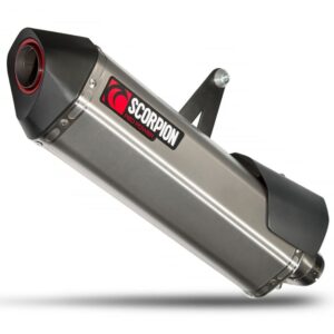 Scorpion Serket Parallel Slip On Brushed Stainless Crf1000l Africa Twin 15-19 One Size Silver