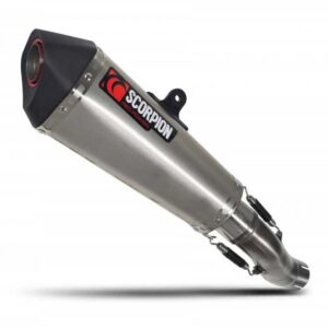 Scorpion Serket Taper Slip On Brushed Stainless Cb500f/x 16-18 One Size Silver