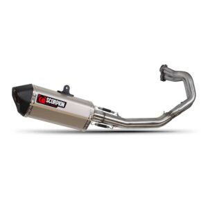 Scorpion Serket Taper Titanium Z650 17-19 Not Homologated One Size Natural