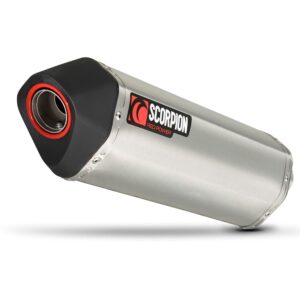 Scorpion Serket Parallel Slip On Brushed Stainless Dl1000 V-strom 14-19 One Size Silver