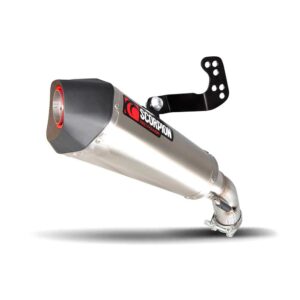 Scorpion Serket Taper Slip On Brushed Stainless Gsx-r 600/750 06-07 One Size Silver