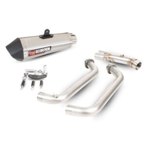 Scorpion Serket Taper De-cat Race Brushed Stainless Mt-07 14-20 Not Homologated One Size Silver