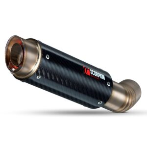 Scorpion Rp1gp Slip On Carbon Fibre/titanium Ninja Zx-10r 11-15 One Size Black