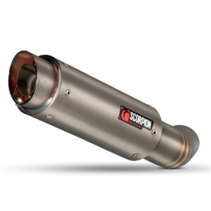 Scorpion Rp1gp Slip On Titanium Z800e 13-16 Not Homologated One Size Natural