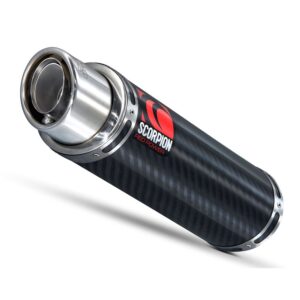 Scorpion Stealth Slip On Carbon Fibre/stainless Steel Ninja Zx-6r 636/zx-6rr 07-08 One Size Black