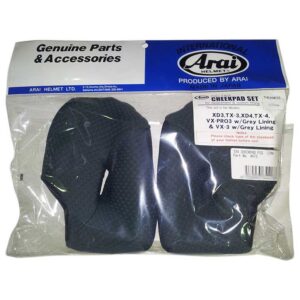 Arai Tour-x 4 Cheek Pads 20 Mm One Size Black