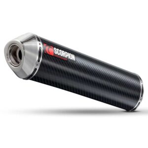 Scorpion Factory Oval Slip On Carbon/stainless Steel Vfr 750f Lmnp 89-93 Not Homologated One Size Black