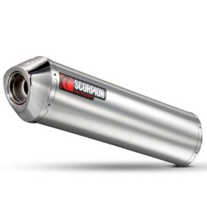 Scorpion Factory Round Slip On Polished Stainless Cbr 600 Fi F4i 01-08 Not Homologated One Size Silver