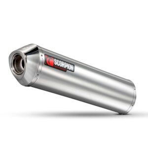 Scorpion Factory Round Slip On Polished Stainless Gsx F650 07-16 One Size Silver