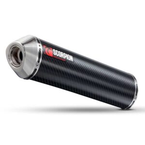 Scorpion Factory Oval Slip On Carbon Fibre/stainless Steel Dl V-strom 650 04-06 One Size Black