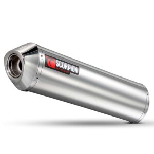 Scorpion Factory Round Slip On Polished Stainless Yzf-r6 03-05 One Size Silver