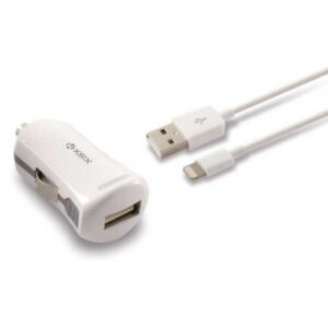 Ksix Mfi 2.4a Charger+lightning Cable One Size White