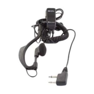 Midland Microphone With Adjustable Earphone And Vox/ptt Nimhma 21l One Size Black